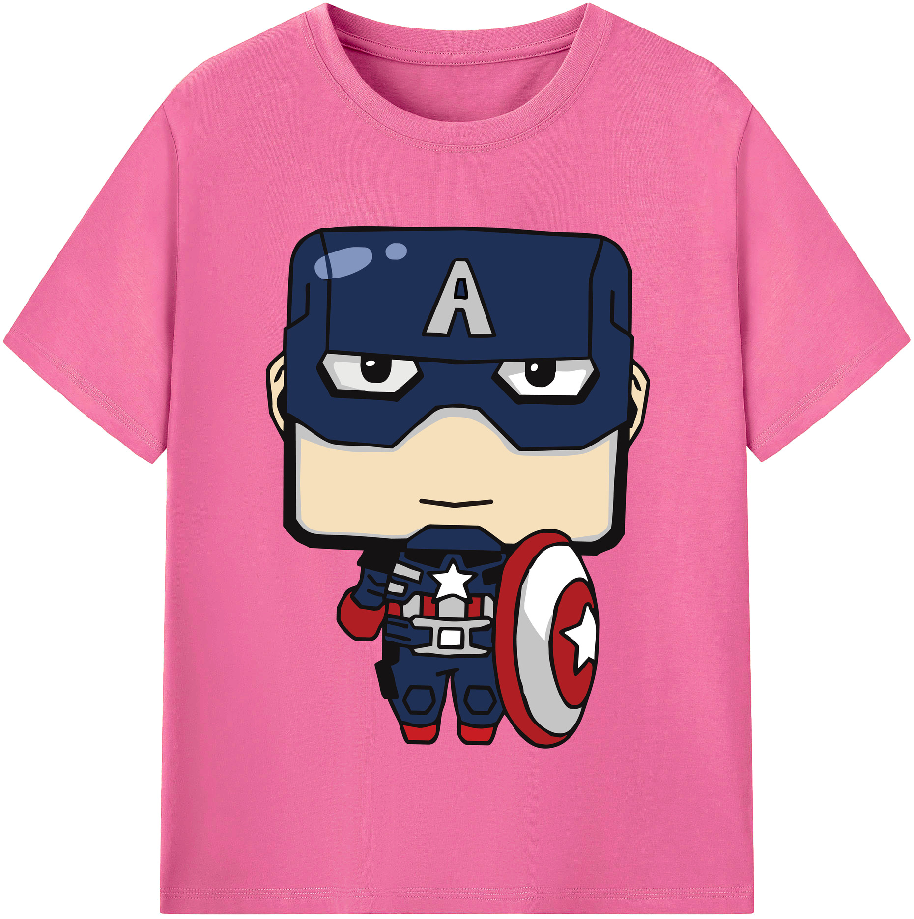 （画像用） アベンジャーズ The Avengers レディースカジュアルプリントTシャツ（綿100％）